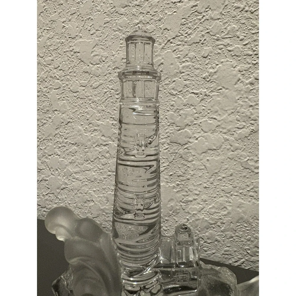 Lenox FIRST LIGHT Crystal Lighthouse Figurine Made in Germany 7.5